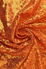 ORANGE PALJETTYG – SMÅ 3–4 MM PALJETTER & ENVÄGSSTRETCH