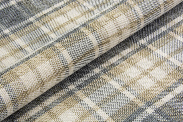 CHOKOLADEBRUN SKOTSKTERN TARTAN MØBELSTOF – SKOTSKTERNET & ØKO-TEX