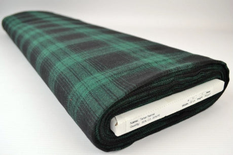 SORT OG GRØN SKOTSKTERNET FLANNEL