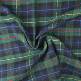 SORT OG GRØN SKOTSKTERNET FLANNEL M. BLÅ RØDE OG GULE STRIBER