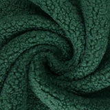 MÖRK GRÖN TEDDYTYG MED STRETCH – MJUKT & VÄRMEISOLERANDE