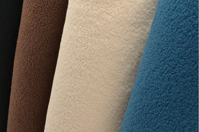 MÖRK LJUSROSA TEDDYTYG MED STRETCH – MJUKT & VÄRMEISOLERANDE