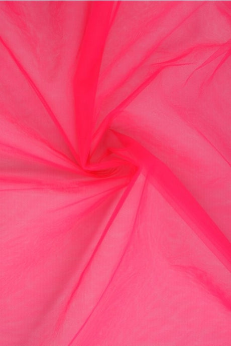 KIRSEBÆRPINK brandhæmmende blød tyl, 300 cm bred