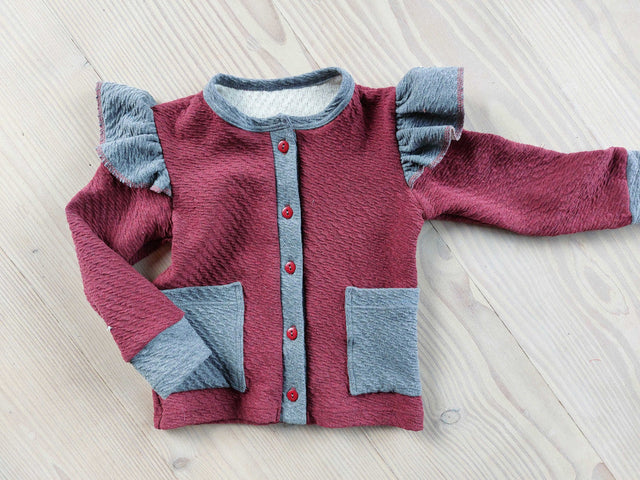 LYSERØD TJOCK JERSEY – 100 % BOMULL, 310 G/M²
