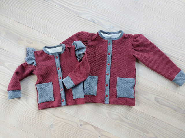 LYSERØD TJOCK JERSEY – 100 % BOMULL, 310 G/M²