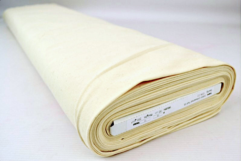 UBLEGET TWILLSTOF AF BOMULD