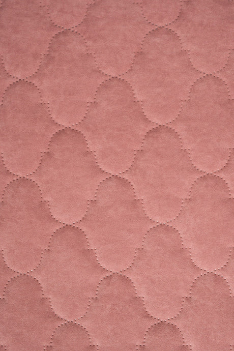 MJUK KORALLROSA UTTARIO VELVET 3D – QUILTAD VELOUR MED BUBBELMÖNSTER