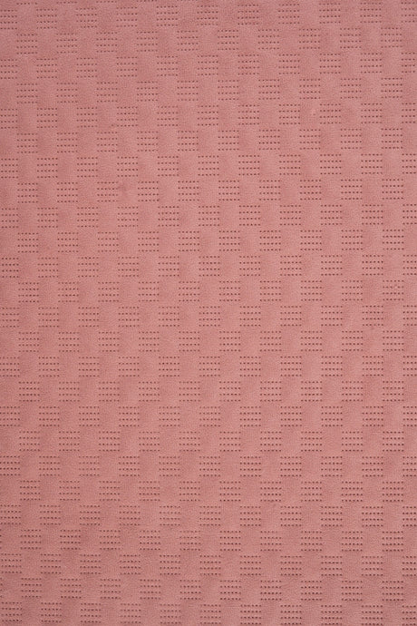 MJUK KORALLROSA UTTARIO VELVET 3D – QUILTAD VELOUR MED FINT VÅGMÖNSTER