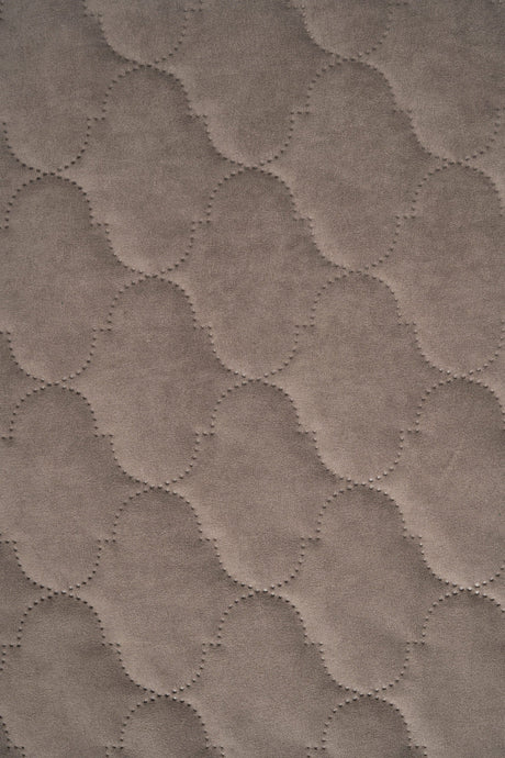 VARM DRIVVEDGRÅ UTTARIO VELVET 3D – QUILTAD VELOUR MED BUBBELMÖNSTER