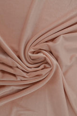 LJUS ROSA VELOUR MED STRETCH – MJUK STICKAD KVALITET