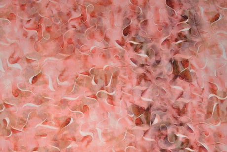 LYSERØDT VISKOSE STOF MED S KURVER – LET FALD & ELEGANT MAT GLANS