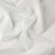 Råhvid semi-transparent voile i linnedlook — nærbillede af vævningen