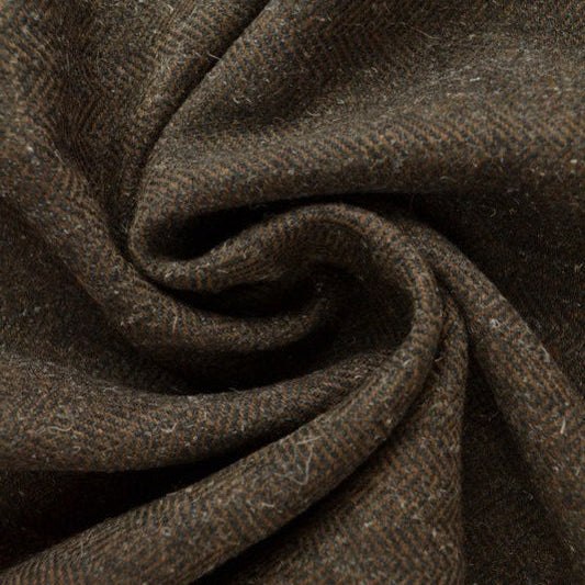 BRUN OCH SVART TWEED MED FISKBENSMÖNSTER