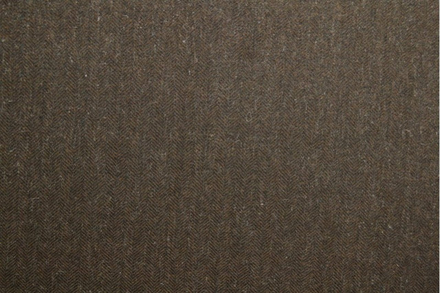 BRUN OCH SVART TWEED MED FISKBENSMÖNSTER