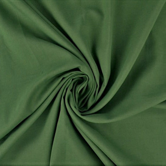 MØRKEGRØN BOMULLS-VOILE – LÄTT, LUFTIG & HALVTRANSPARENT