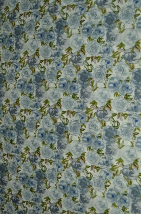 G&M Bomuldspoplin BOMULDSPOPLIN M. HVIDE ROSER