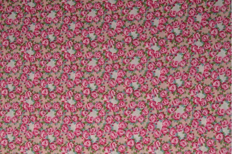 G&M Bomuldspoplin BOMULDSPOPLIN M. LYSERØDE ROSENKRANSE