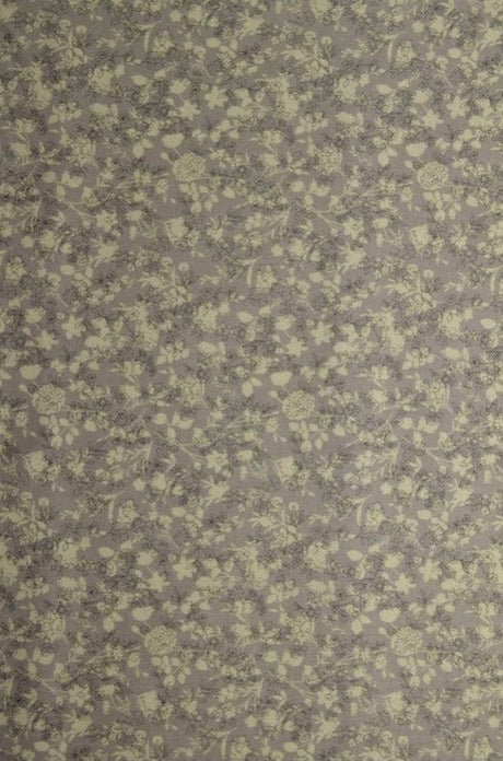 G&M Bomuldspoplin GRÅ OG HVID BOMULDSPOPLIN M. BLOMSTER