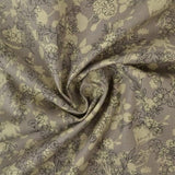 G&M Bomuldspoplin GRÅ OG HVID BOMULDSPOPLIN M. BLOMSTER