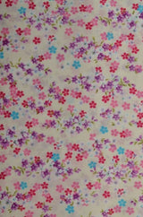 G&M Bomuldspoplin HVID BOMULDSPOPLIN M. KIRSEBÆRBLOMSTER I FLERE FARVER