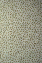 G&M Bomuldspoplin HVID BOMULDSPOPLIN MED SMÅ BEIGE BLOMSTER