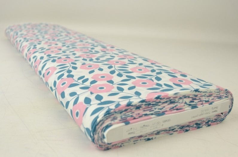 G&M Bomuldspoplin LYS BOMULDSPOPLIN M. LYSERØDE SLYNGPLANTER