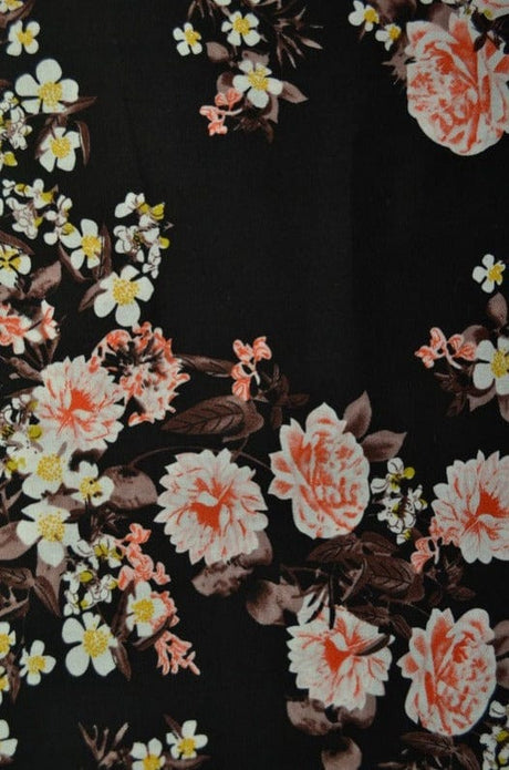 G&M Bomuldspoplin SORT BOMULDSPOPLIN M. PÆONER