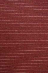 Garn & Metervarer Strikket Bomuldsflannel BORDEAUX TYK STRIBET FLANNEL