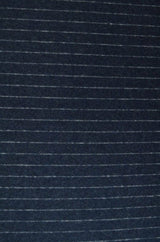 Garn & Metervarer Strikket Bomuldsflannel NAVY TYK STRIBET FLANNEL